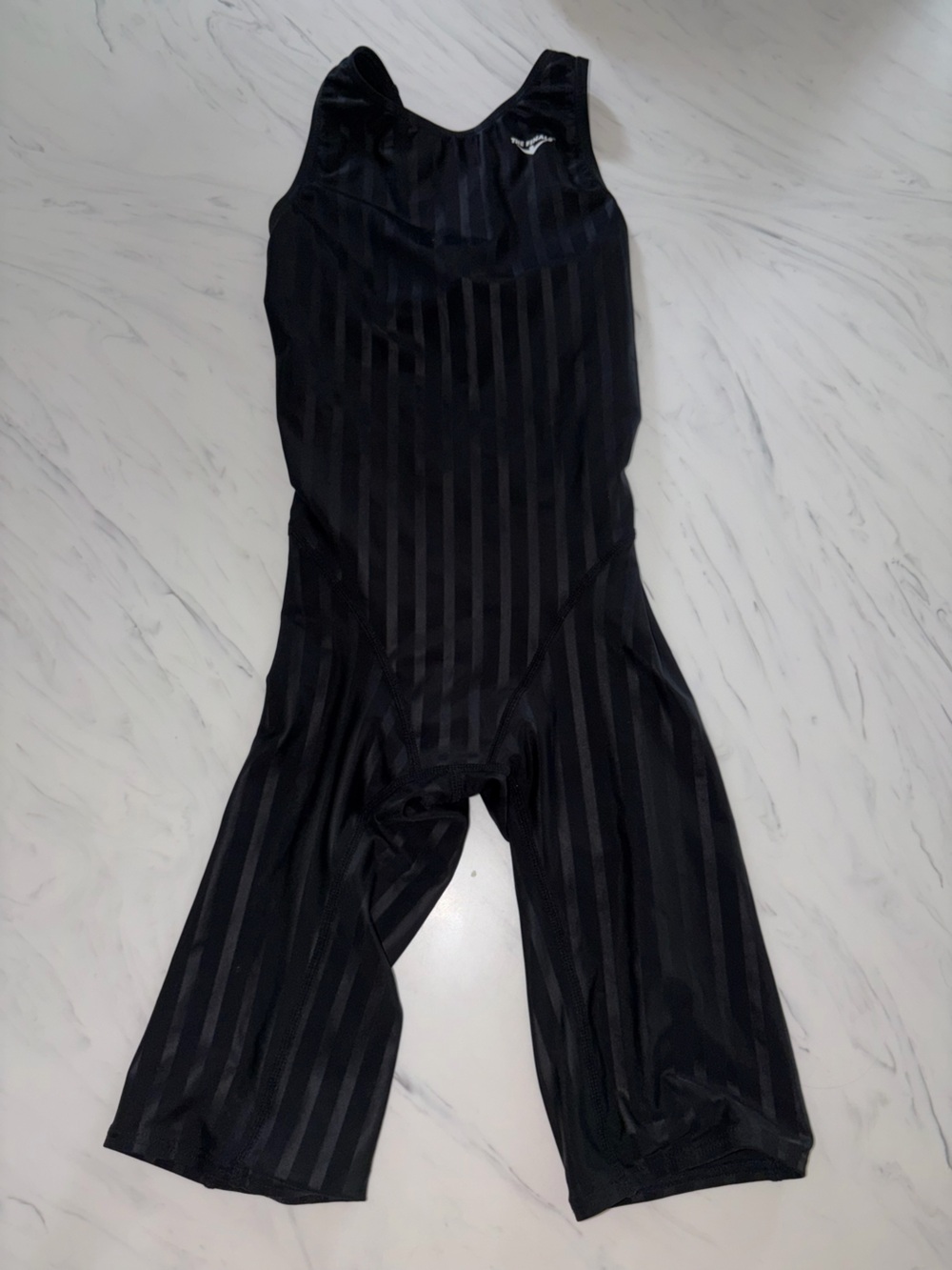 The finals tech suit black racing kneeskin swim one piece sport stripe xxs 30